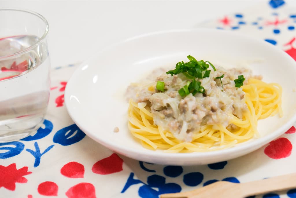 【給食レシピ vol.20】ごぼうのクリームパスタ/宮前保育園 1