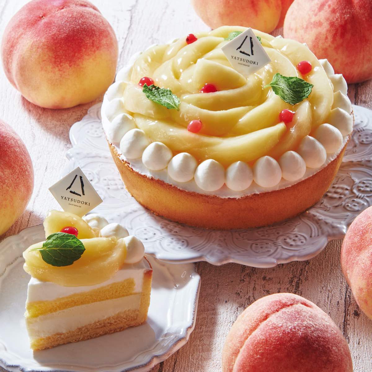 YATSUDOKIで「産直桃フェスタ」開催 山梨県から産直で届く完熟桃を使ったスイーツが勢揃い 2023年7月5日から期間限定販売スタート!