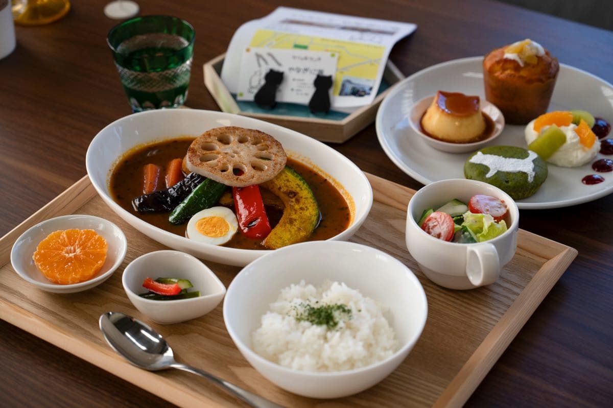 甲府市「やなぎに猫」ネコ好きにはたまらない!スープカレーとスコーン&マフィンのカフェ