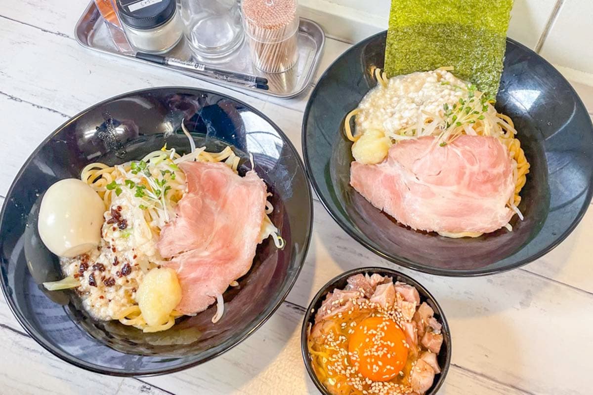 【油そば 菊地家 / 甲府市】豚骨×魚介のあっさりめの油そば!2024年7月17日オープン