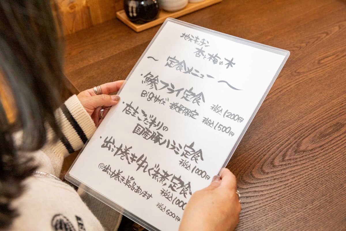 手作り定食 杏と梅の木