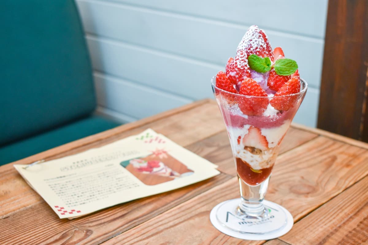 marimo café&dining-笛吹市石和町 | 山梨のいちごスイーツ2026