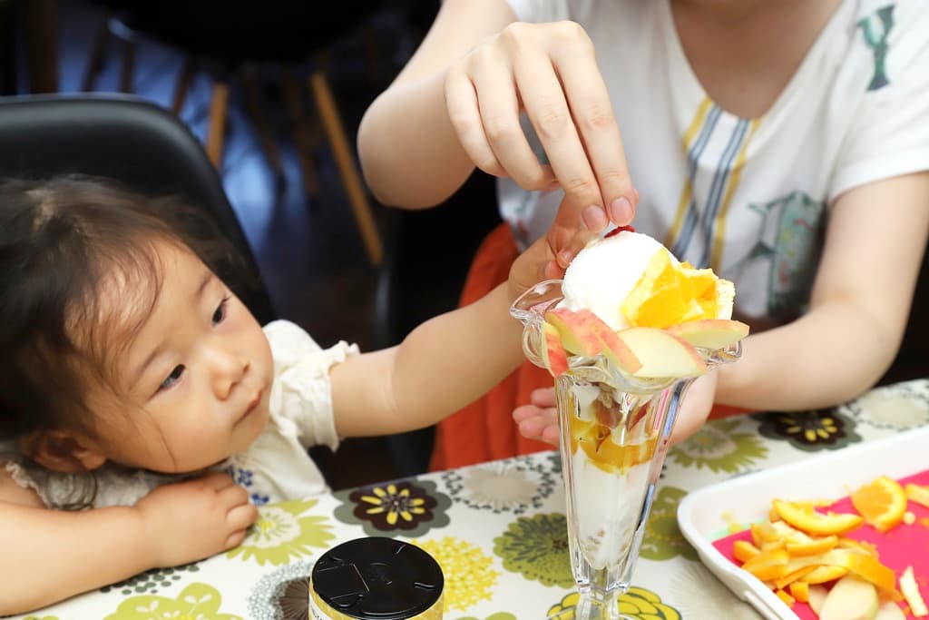 子どもと一緒にパフェ作り体験!―マルサマルシェ笛吹店 1