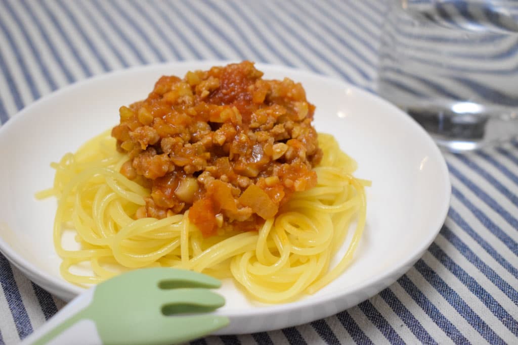 竜王西保育園の人気給食レシピー「スパゲティーミートソース」Vol.37 1