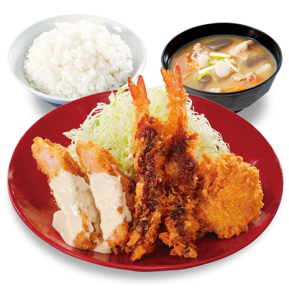 海老トリプル定食が新登場🦐🍚