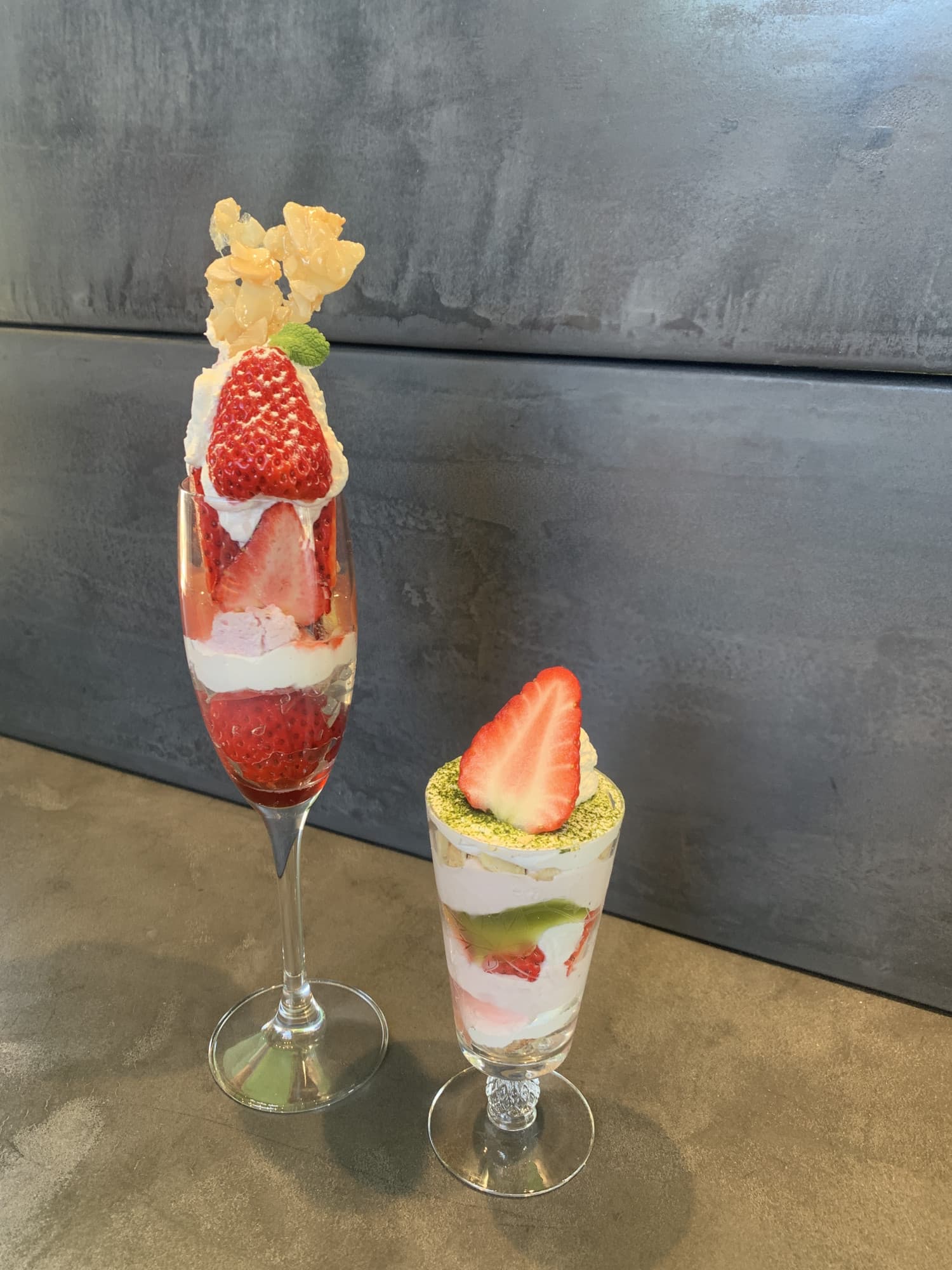 3月限定いちごパフェセット