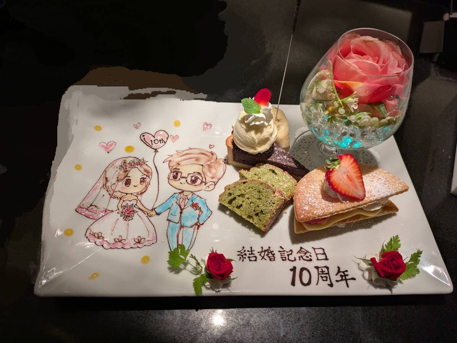 記念日プレートご用意できます😊