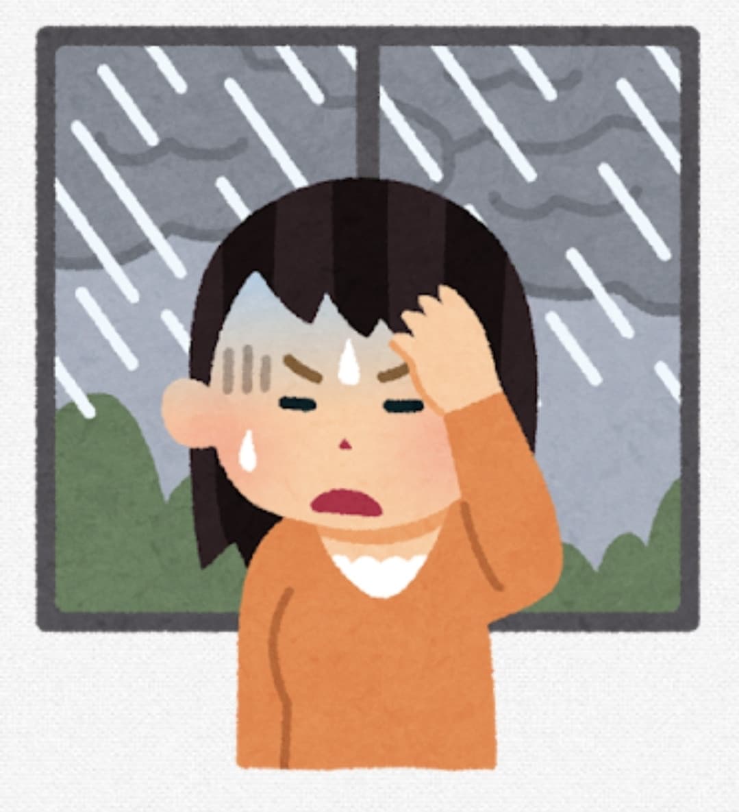 ☔天気悪いと不調⛈️