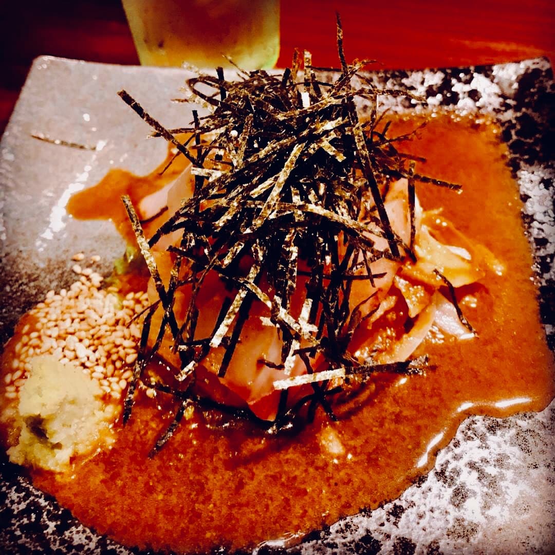 人気メニュー胡麻カンパチ復活でーす!