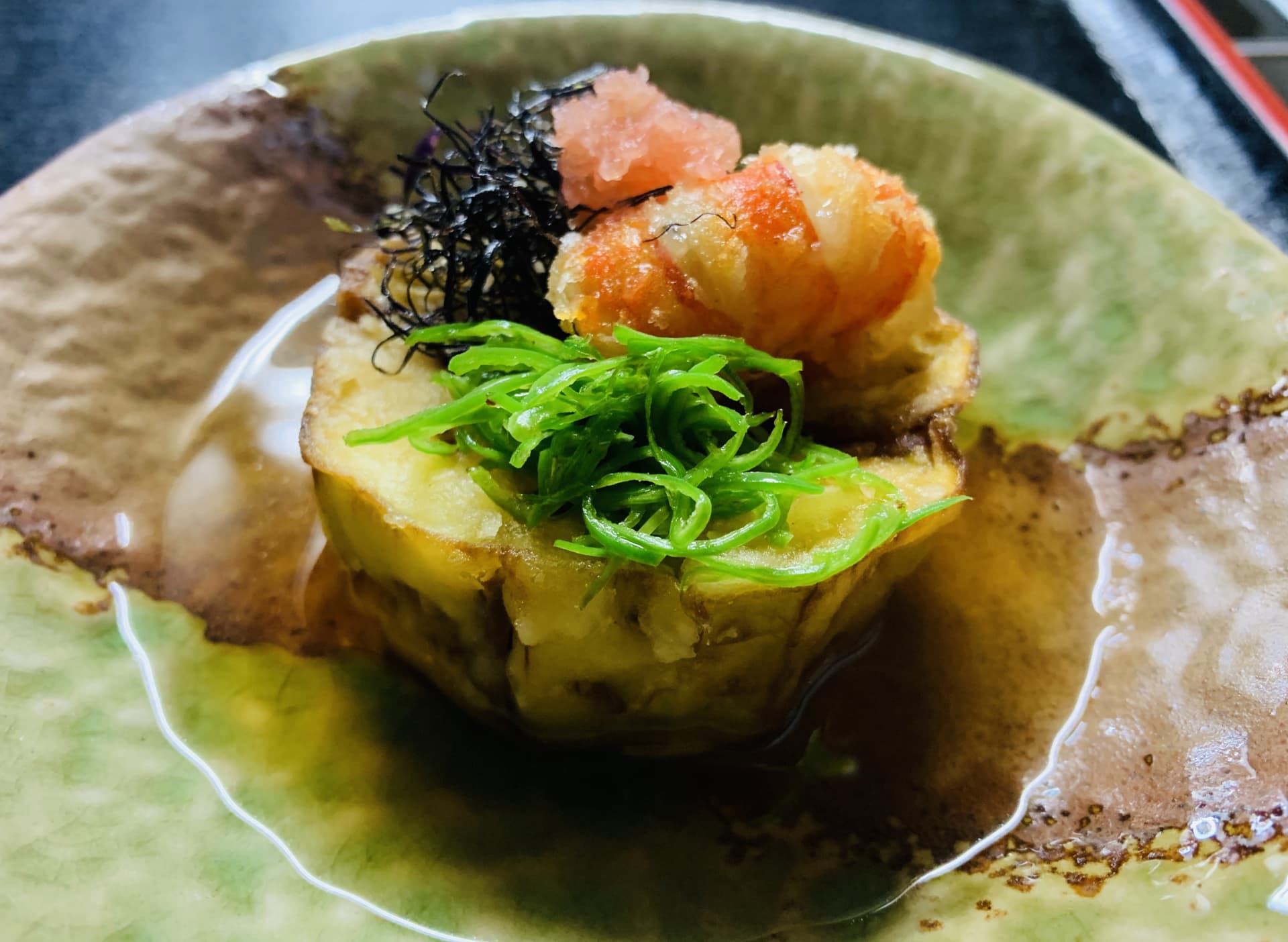 本日のお任せコースの揚げ物