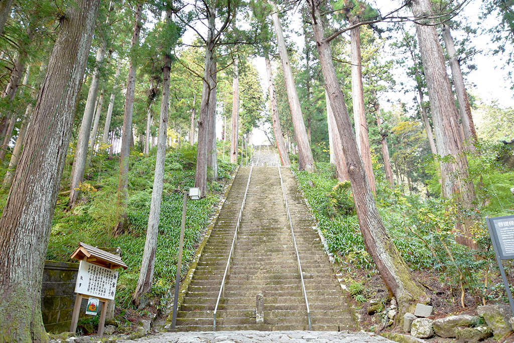 身延山久遠寺の階段
