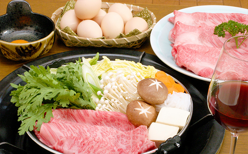 Koshu beef sukiyaki