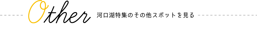 other 河口湖特集のその他スポットを見る