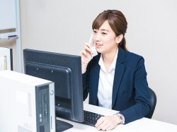 It's difficult because you can't see your face!Brush up the telephone response