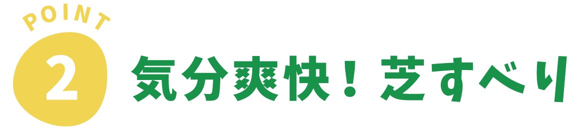 Point2 気分爽快！芝すべり