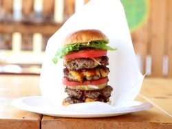 double double burger 甲府 テイクアウト・パン