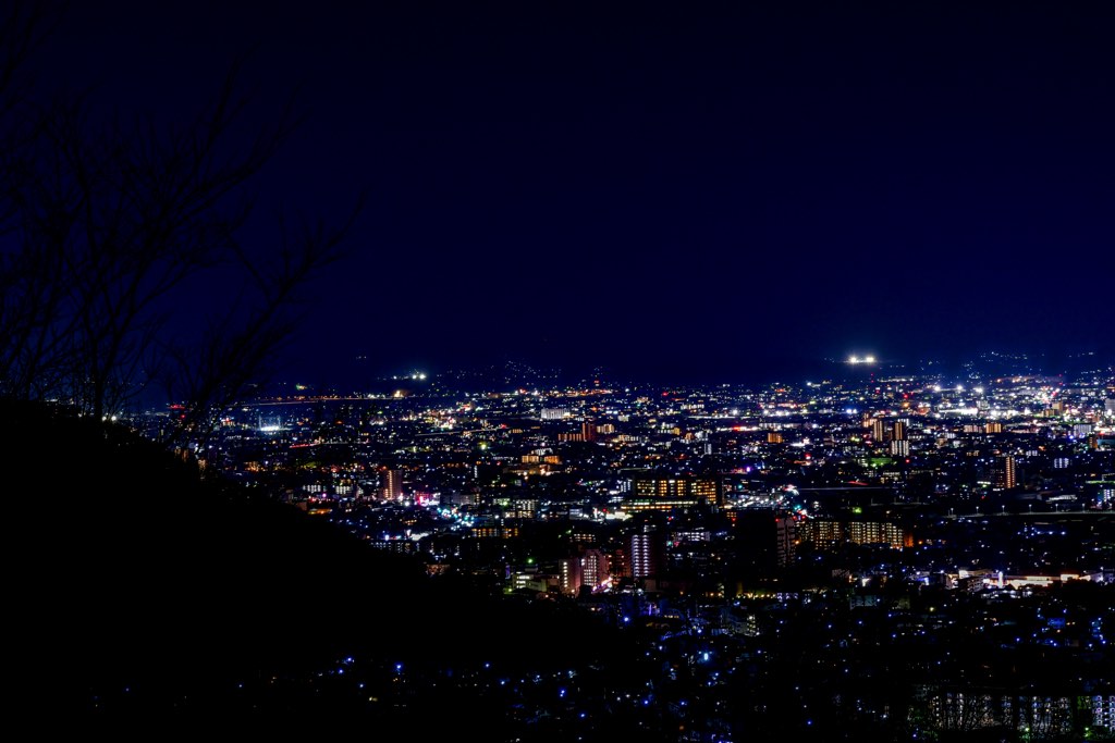 甲府市みはらし広場 夜景