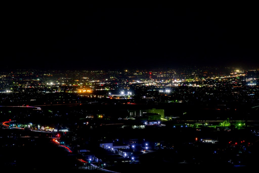 八代ふるさと公園 夜景