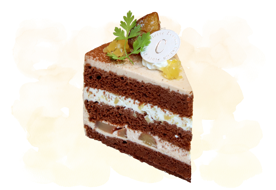 アシェット デセール セレスのケーキ「栗のショートケーキ」