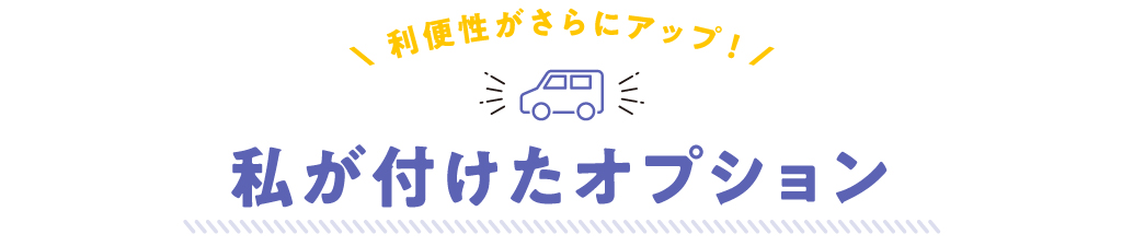 私が付けたオプション