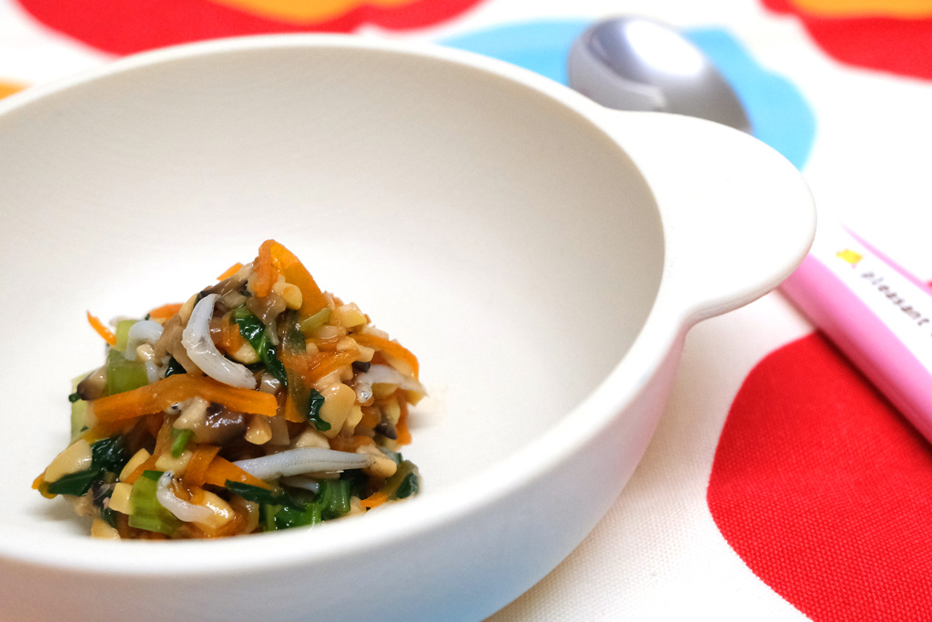 【給食レシピ vol.14】ご飯が進む五目納豆／わかば保育園