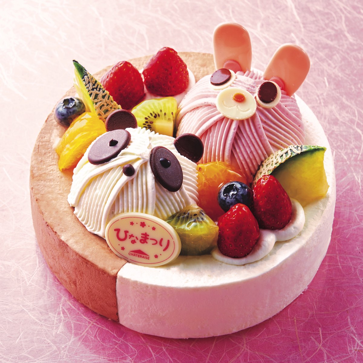 ２つの味が楽しめるロングデコレーション