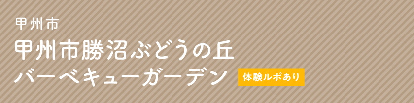 甲州市 甲州市勝沼ぶどうの丘バーベキューガーデン