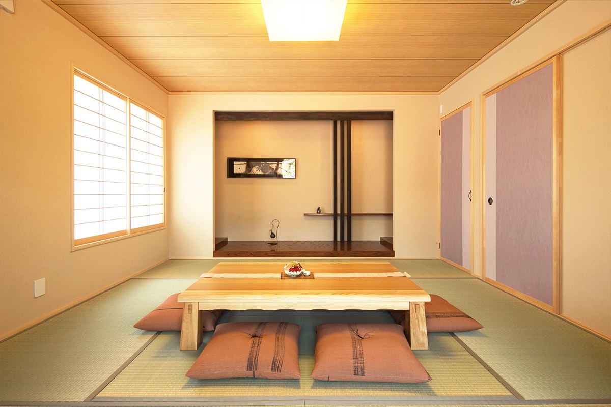 日本の家・檜の家（日本ハウスホールディングス）／リビング