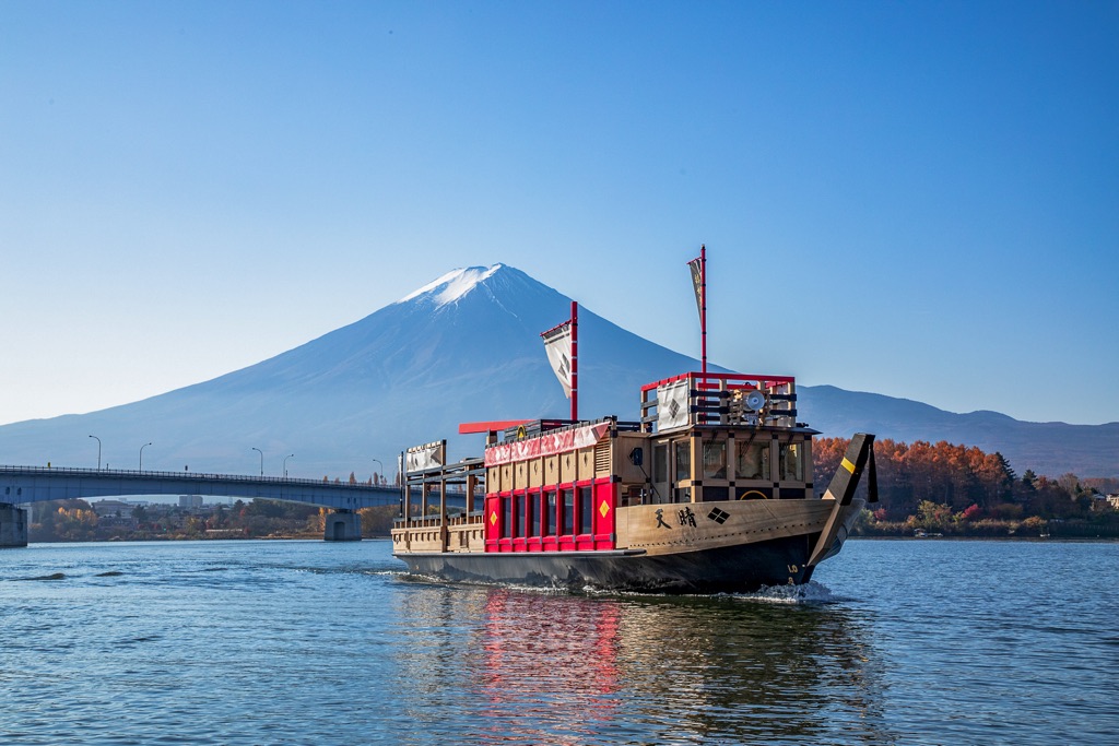 河口湖遊覧船 天晴