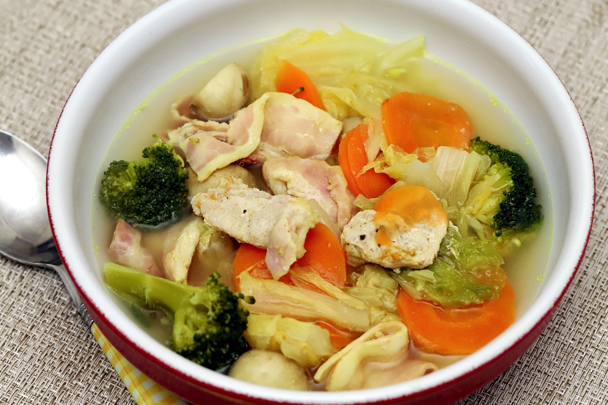 白菜のカレースープ