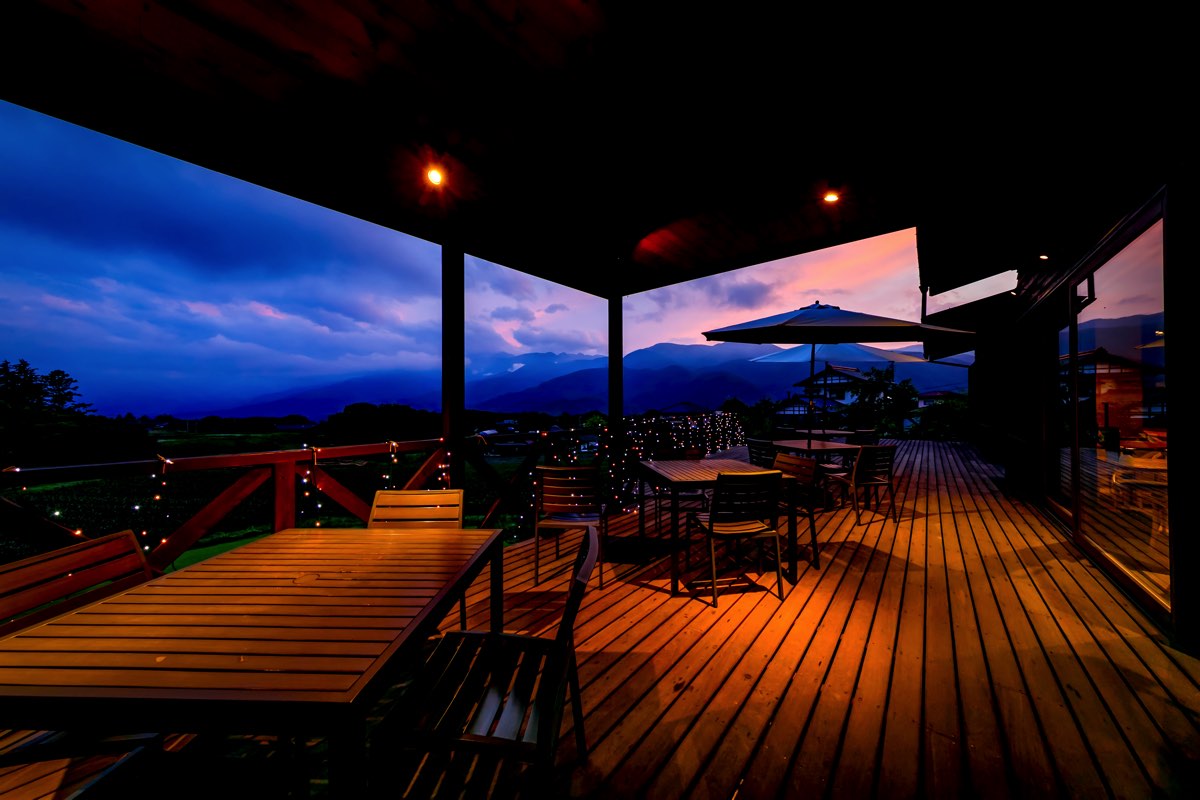 Breathtaking panorama of Harvest Terrace Yatsugatake