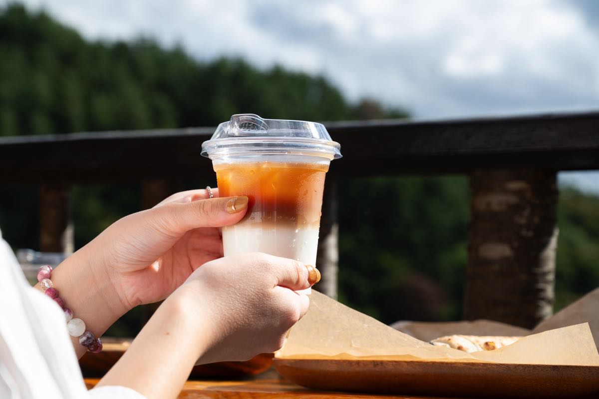 つながるCafé/富士山と河口湖が見える絶景テラス