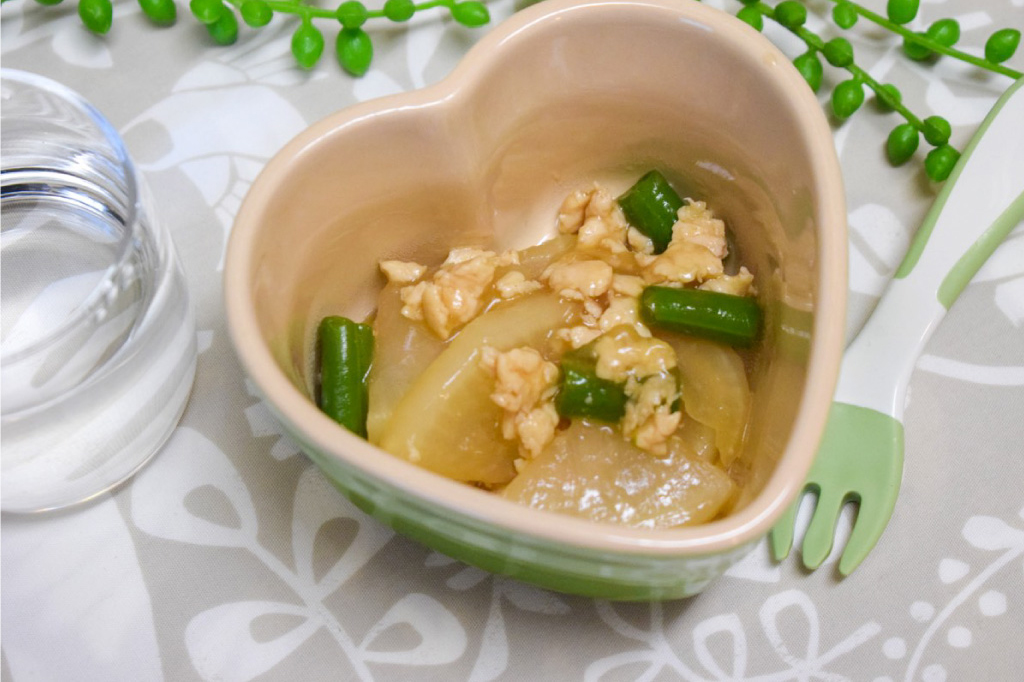 Popular school lunch recipe at nursery school bamboo shoots: “Minced Radish Boiled” vol.33