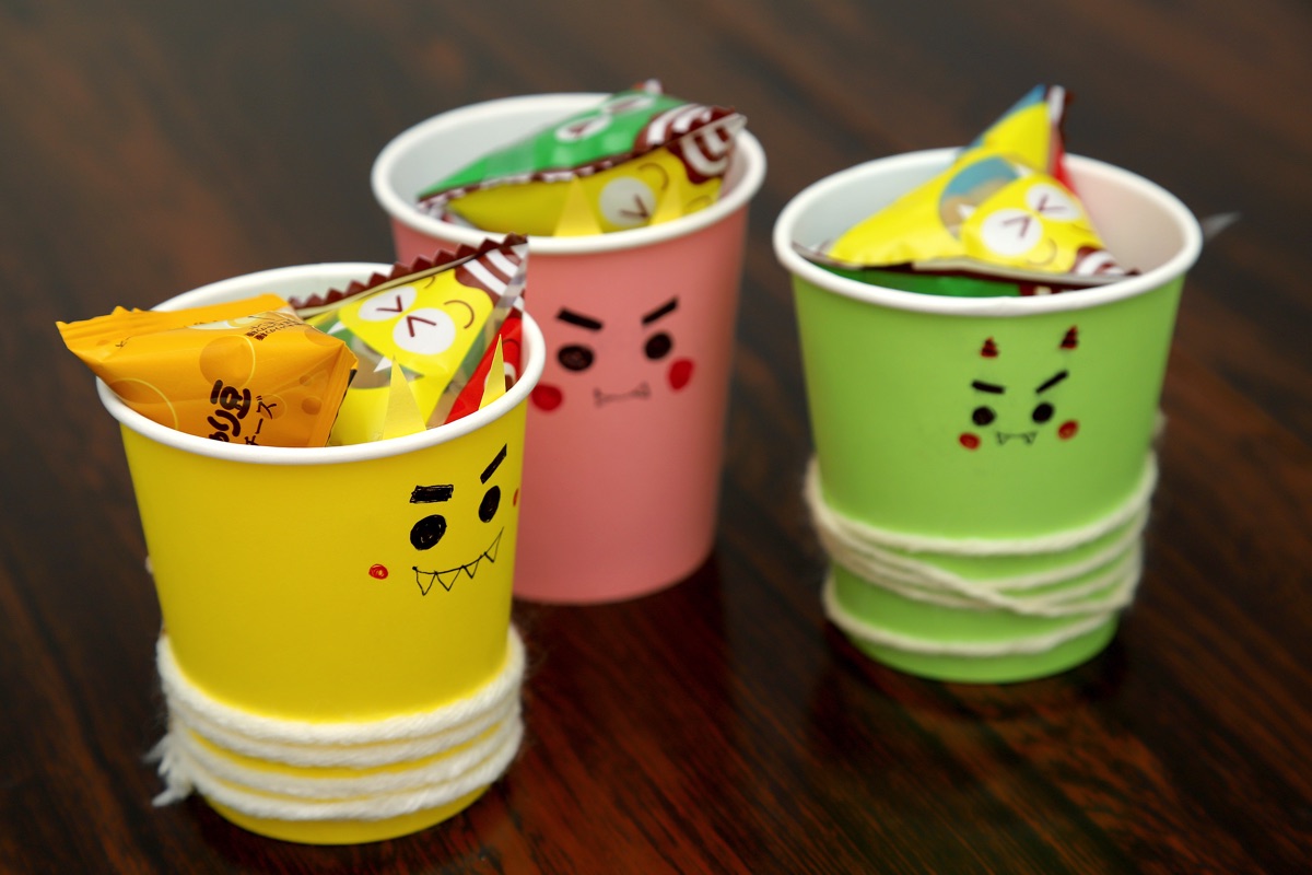Setsubun craft Onigami cup how to make 3