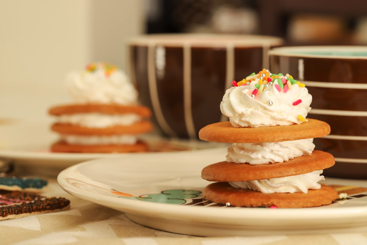 ビスケットケーキ 完成