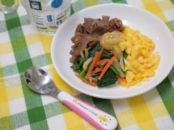 Kofu Osato Kindergarten's popular school lunch recipe "Bibimbap" Vol.35
