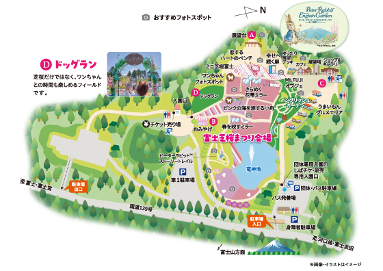 富士芝桜まつり マップ