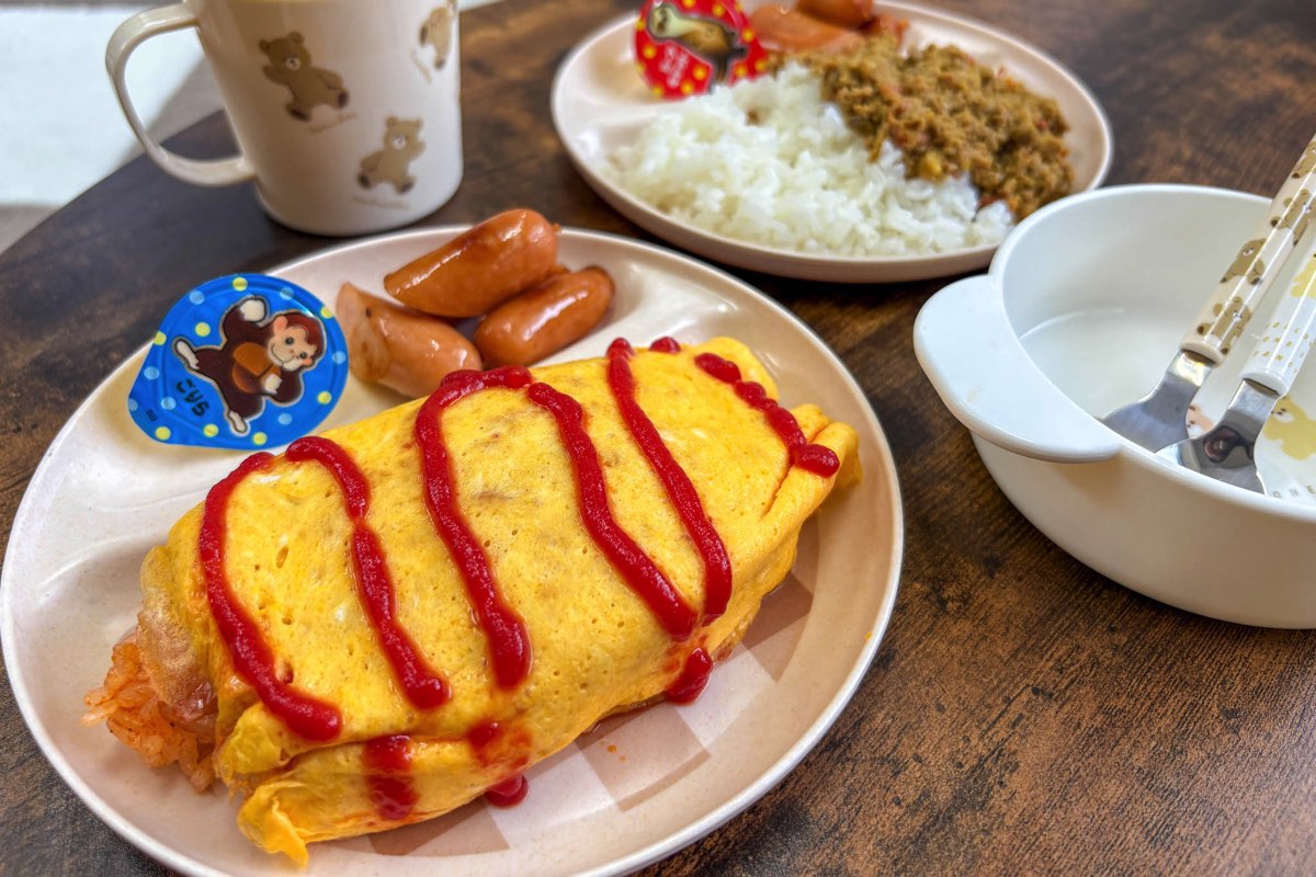 Book Cafe 木犀花 キッズオムライス・キッズカレー