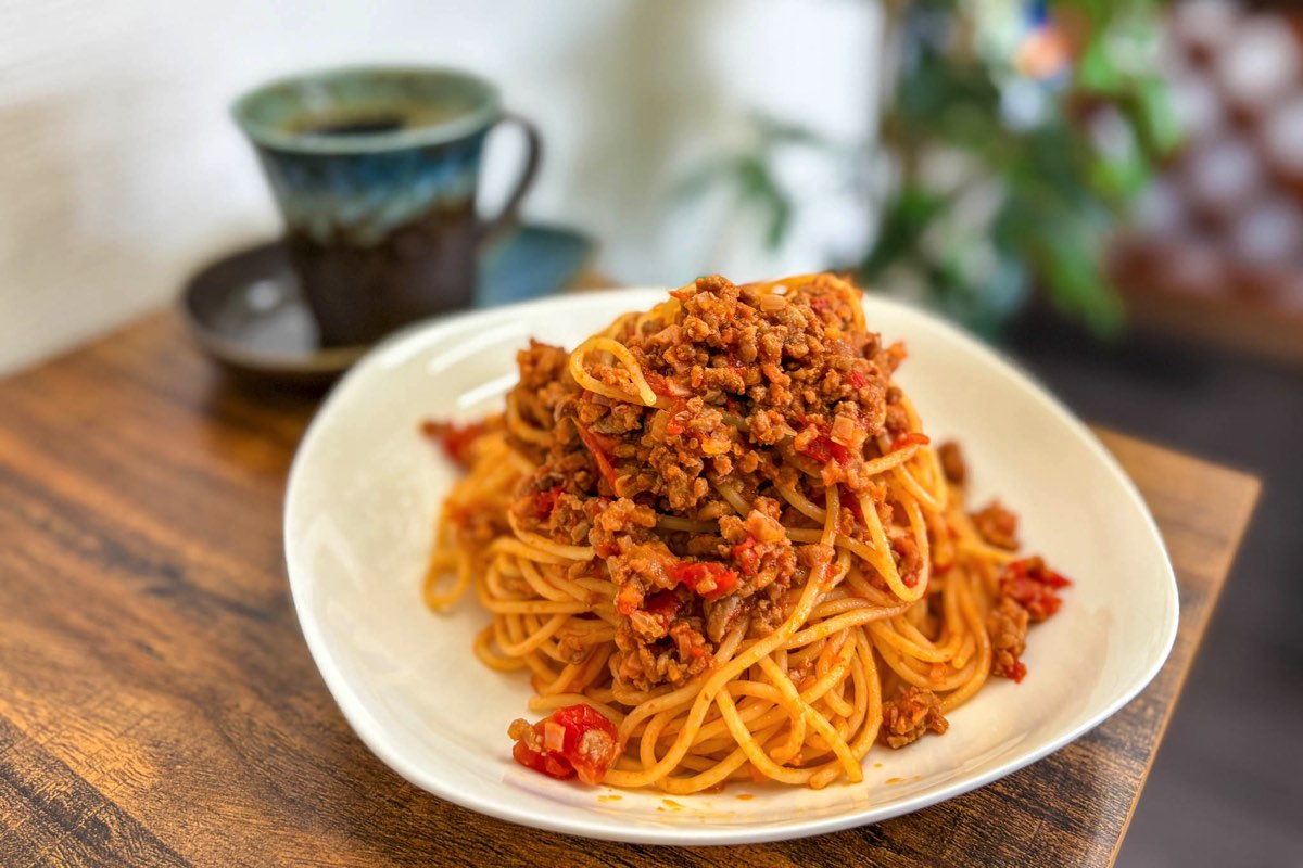 Book Cafe 木犀花 ボロネーゼ風ミートソースパスタ