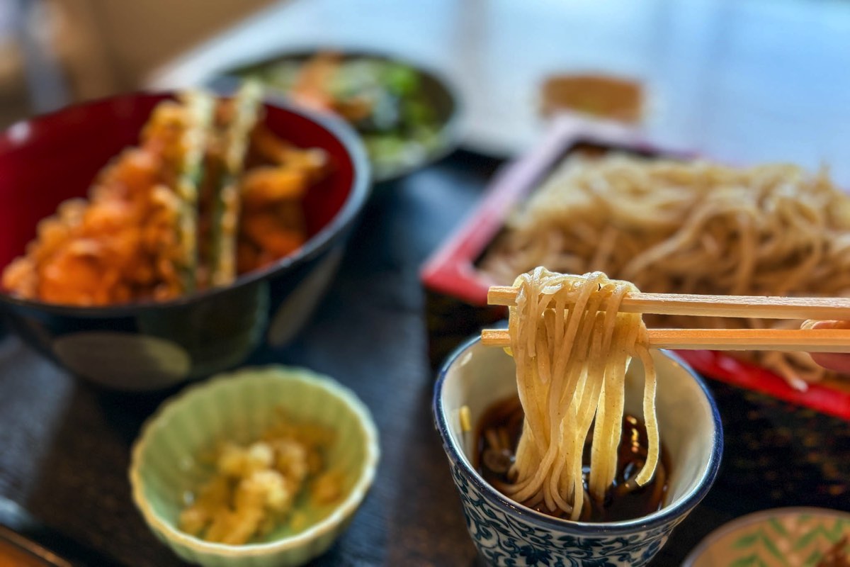 そば処 天目 天丼セット2
