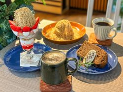 【菓子 あかのは / 山梨市】2026年3月までの間借りカフェ！生搾りモンブランに絶品ほうじ茶スイーツ♡