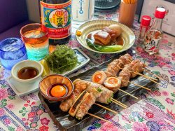 [Ryukyu Sakaba Churamaru / Kai City] A restaurant specializing in vegetable-wrapped skewers and Okinawan cuisine, opening April 16, 2026.